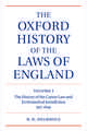 The Oxford History of the Laws of England Volume I: The Canon Law and Ecclesiastical Jurisdiction from 597 to the 1640s