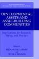 Developmental Assets and Asset-Building Communities: Implications for Research, Policy, and Practice