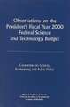 Observations on the President's Fiscal Year 2000 Federal Science and Technology Budget