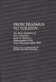 From Erasmus to Tolstoy: The Peace Literature of Four Centuries Jacob ter Meulen's Bibliographies of the Peace Movement before 1899