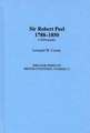 Sir Robert Peel, 1788-1850: A Bibliography