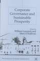 Corporate Governance and Sustainable Prosperity