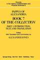 Pappus of Alexandria Book 7 of the Collection: Part 1. Introduction, Text, and Translation and Part 2. Commentary Index, And Figures