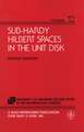 Sub–Hardy Hilbert Spaces in the Unit Disk