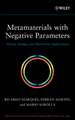 Metamaterials with Negative Parameters – Theory, Design, and Microwave Applications