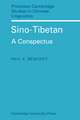 Sino-Tibetan: A Conspectus