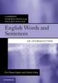 English Words and Sentences: An Introduction