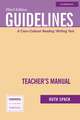 Guidelines Teacher's Manual: A Cross-Cultural Reading/Writing Text