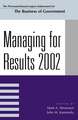 Managing for Results 2002