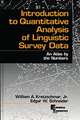 Introduction to Quantitative Analysis of Linguistic Survey Data: An Atlas by the Numbers