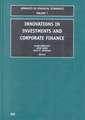 Innovations in Investments and Corporate Finance