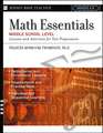 Math Essentials, Middle School Level – Lessons and Activities for Test Preparation