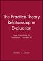 The Practice–Theory Relationship in Evaluation: New Directions for Evaluation, Number 97