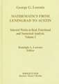 Mathematics from Leningrad to Austin, Volume 2: George G. Lorentz's Selected Works in Real, Functional and Numerical Analysis