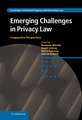 Emerging Challenges in Privacy Law: Comparative Perspectives