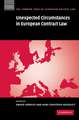 Unexpected Circumstances in European Contract Law