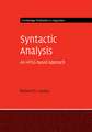Syntactic Analysis: An HPSG-based Approach