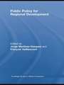 Public Policy for Regional Development