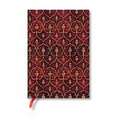 Red Velvet Midi Unlined Softcover Flexi Journal (Elastic Band Closure)