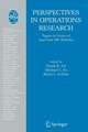 Perspectives in Operations Research: Papers in Honor of Saul Gass' 80th Birthday