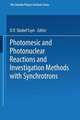 Photomesic and Photonuclear Reactions and Investigation Methods with Synchrotrons