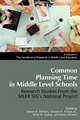 Common Planning Time in Middle Level Schools