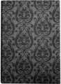 GREY SMALL FABRIC SOFT NOTEBOOK DAMASK A