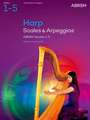 Scales and Arpeggios for Harp, ABRSM Grades 1-5, from 2025