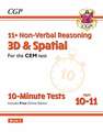 11+ CEM 10-Minute Tests: Non-Verbal Reasoning 3D & Spatial - Ages 10-11 Book 2 (with Online Ed)