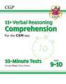 New 11+ CEM 10-Minute Tests: Comprehension - Ages 9-10 (with Online Edition): superb eleven plus preparation from the revision experts