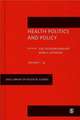 Health Politics and Policy