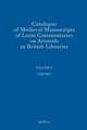 Catalogue of Medieval Manuscripts of Latin Commentaries on Aristotle in British Libraries: Oxford