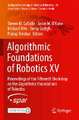 Algorithmic Foundations of Robotics XV: Proceedings of the Fifteenth Workshop on the Algorithmic Foundations of Robotics