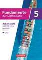 Fundamente der Mathematik 5. Schuljahr. Niedersachsen - Arbeitsheft zum Schulbuch mit Medien und Lösungen