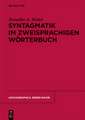 Syntagmatik im zweisprachigen Wörterbuch