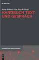 Handbuch Text und Gespräch