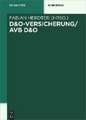 D&O-Versicherung/AVB D&O