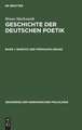 Barock und Frühaufklärung: aus: Geschichte der deutschen Poetik, Bd. 1