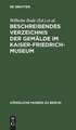 Beschreibendes Verzeichnis der Gemälde im Kaiser-Friedrich-Museum