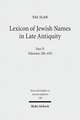 Lexicon of Jewish Names in Late Antiquity