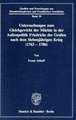 Untersuchungen zum Gleichgewicht der Mächte in der Außenpolitik Friedrichs des Großen nach dem Siebenjährigen Krieg (1763 - 1786).