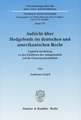 Aufsicht über Hedgefonds im deutschen und amerikanischen Recht