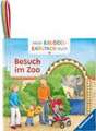 Mein Knuddel-Knautsch-Buch: Besuch im Zoo; weiches Stoffbuch, waschbares Badebuch, Babyspielzeug ab 6 Monate