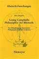 George Campbells Philosophie der Rhetorik: Zur Grundlegung rhetorischer Wirkungskraft in der >evidentia<