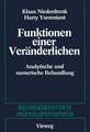 Funktionen einer Veränderlichen: Analytische und numerische Behandlung