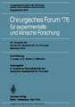 Chirurgisches Forum ’76 für experimentelle und klinische Forschung: 93. Kongreß der Deutschen Gesellschaft für Chirurgie, München, 28. April-1. Mai 1976