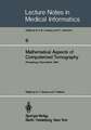 Mathematical Aspects of Computerized Tomography: Proceedings, Oberwolfach, February 10–16, 1980