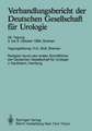 Verhandlungsbericht der Deutschen Gesellschaft für Urologie: 36. Tagung 3. bis 6. Oktober 1984, Bremen