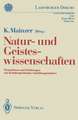 Natur-und Geisteswissenschaften: Perspektiven und Erfahrungen mit fachübergreifenden Ausbildungsinhalten