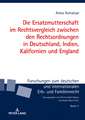 Die Ersatzmutterschaft im Rechtsvergleich zwischen den Rechtsordnungen in Deutschland, Indien, Kalifornien und England